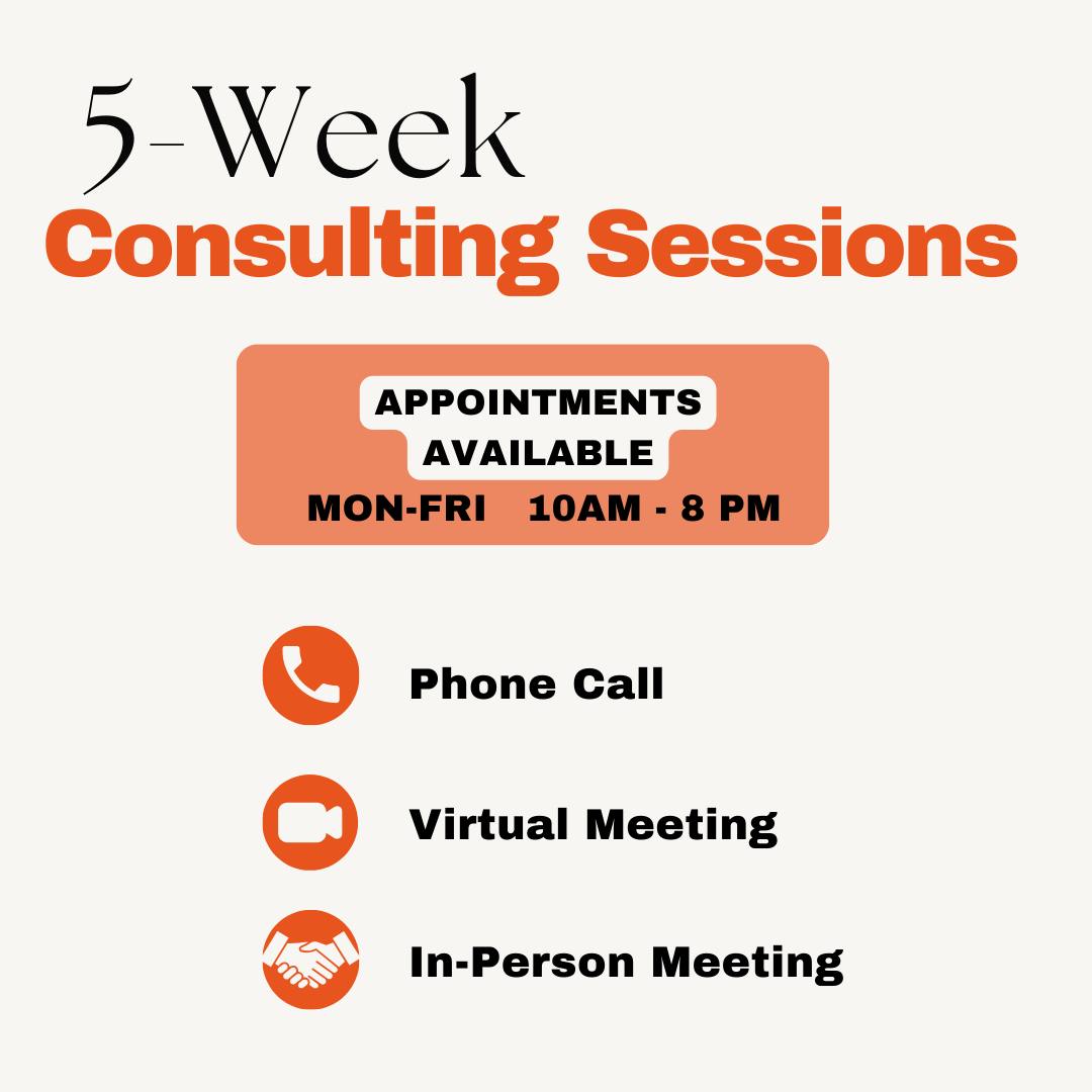5 Week Coaching & Strategy Sessions